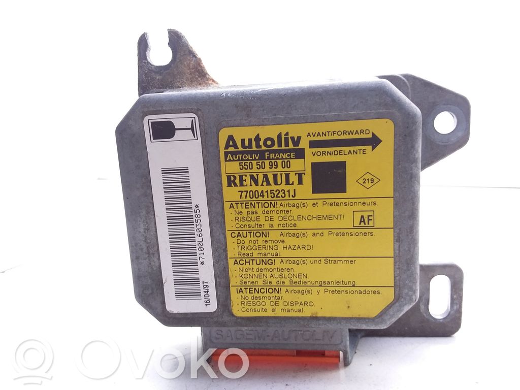 Renault Megane I Airbag control unit/module 