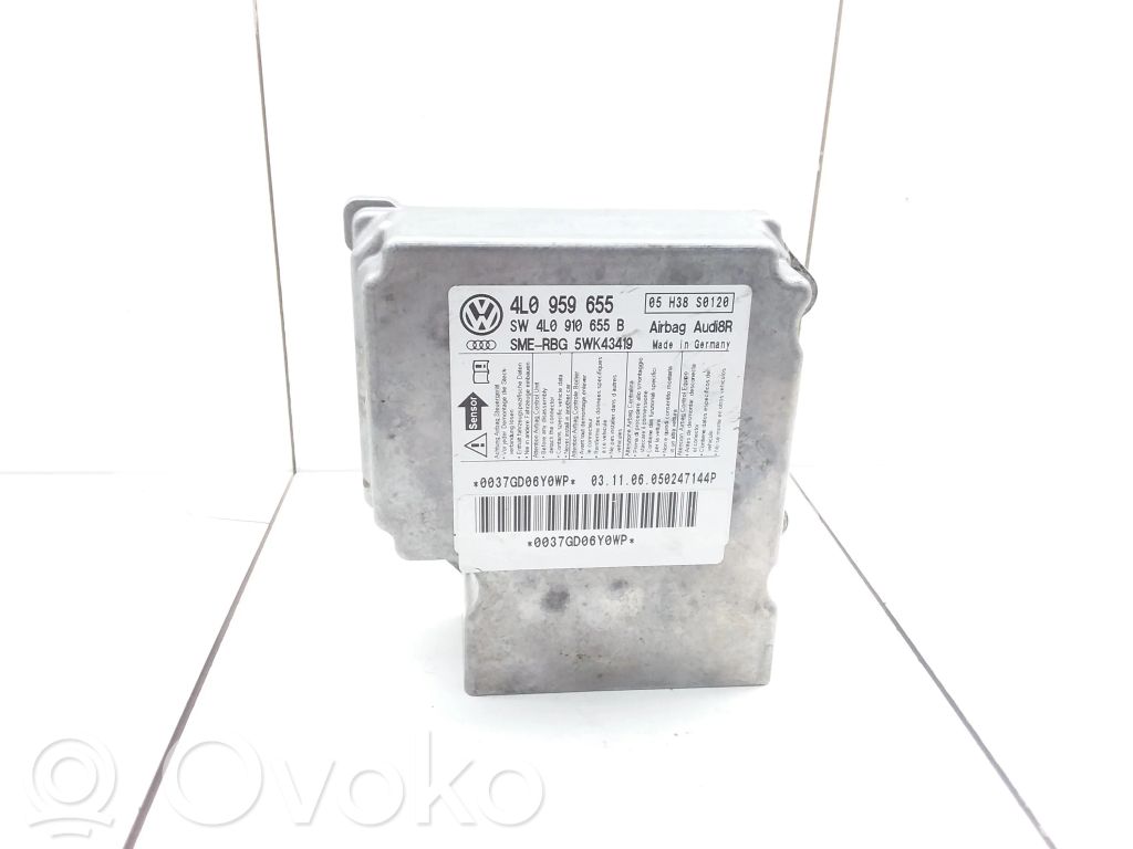 Airbag control unit/module   4L0959655,4L0910655B,5WK43419