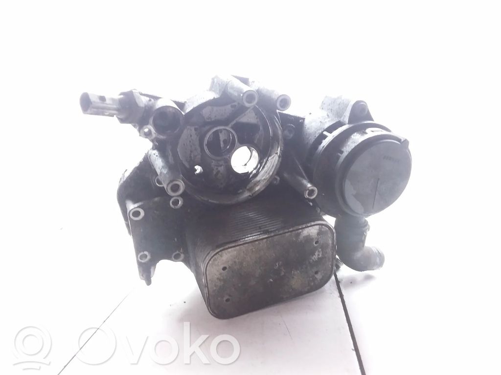 Volkswagen Touareg I Oil filter mounting bracket 
