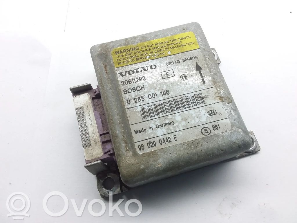 Volvo S40, V40 Airbag control unit/module 