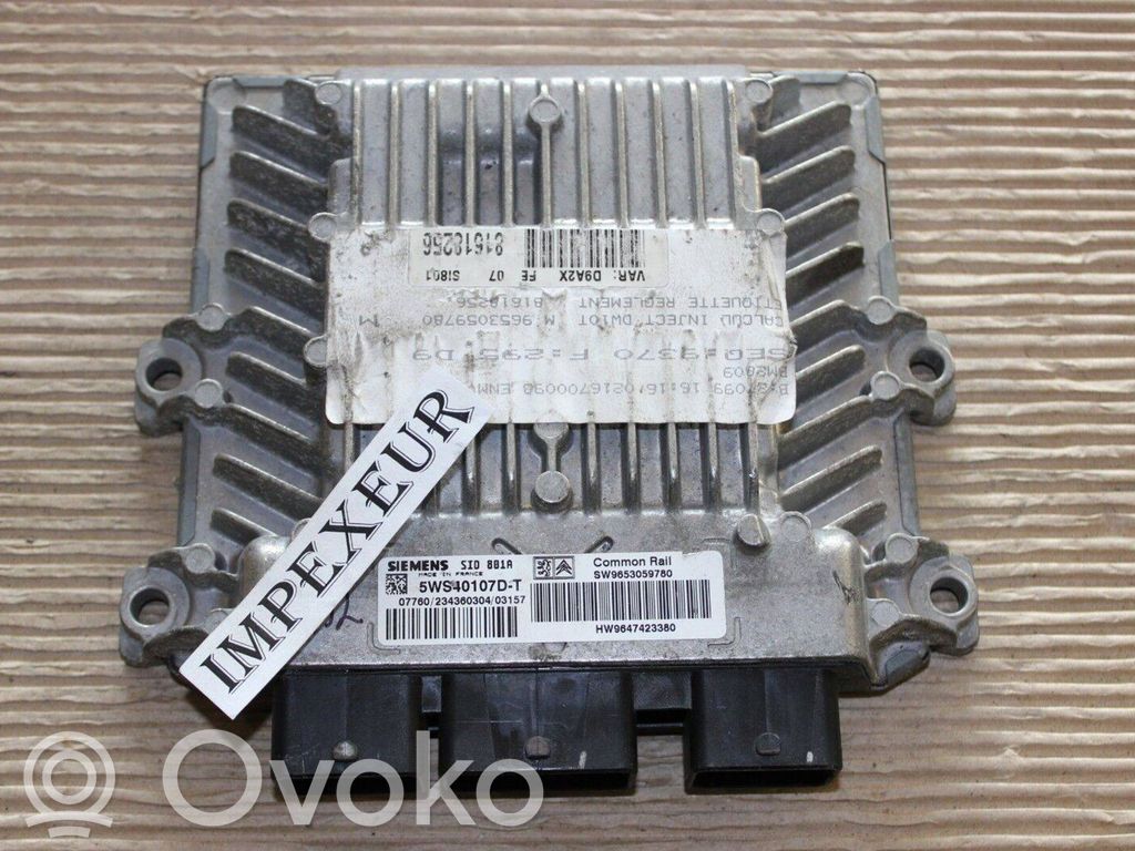 Peugeot 407 Engine control unit/module 