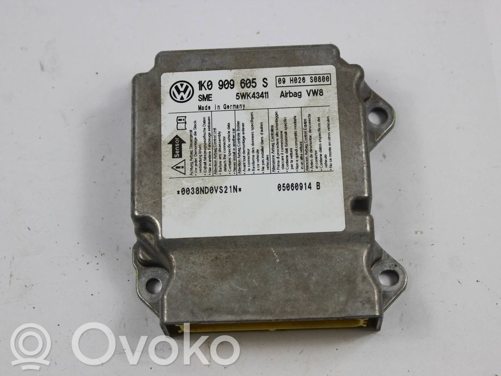 Skoda Octavia Mk2 (1Z) Unitate/modul de comandă airbaguri 