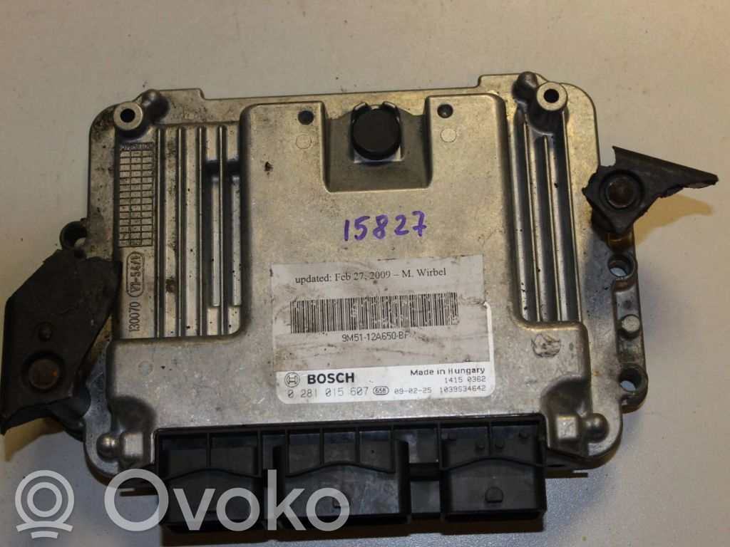 Ford Focus Juego de cerradura y set ECU del motor 