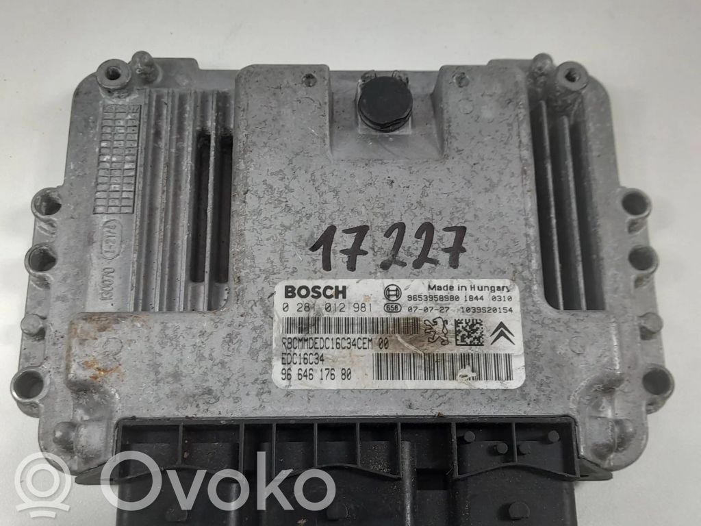 Citroen C4 Grand Picasso Engine control unit/module 