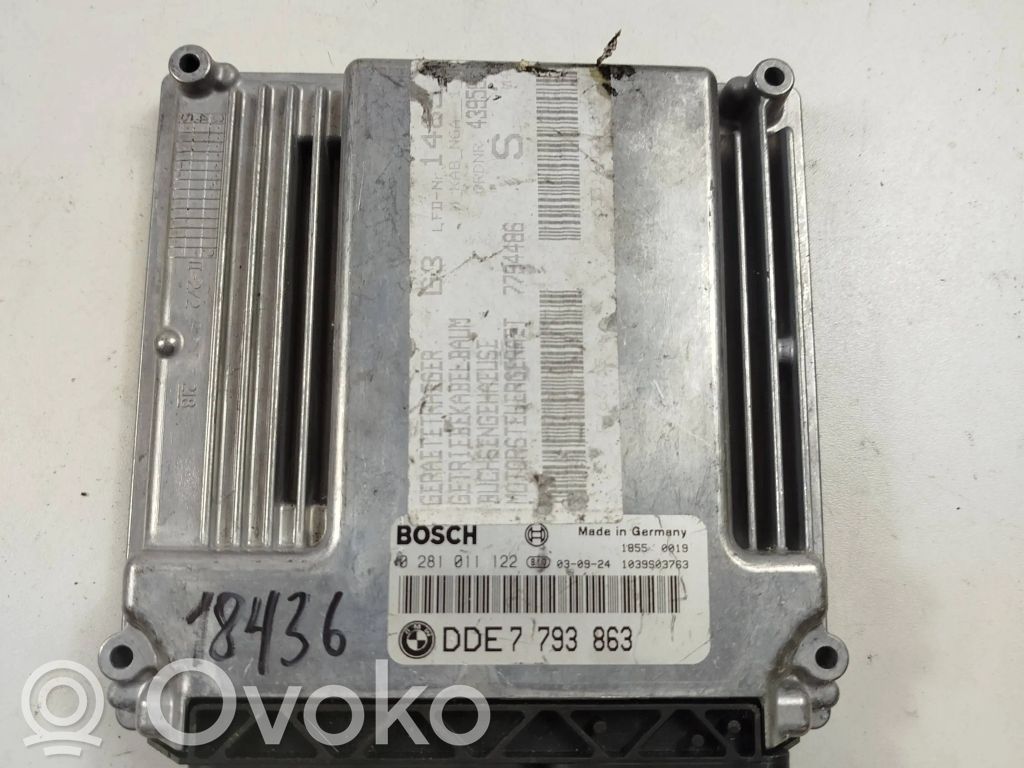 BMW 3 E46 Dzinēja vadības bloks 