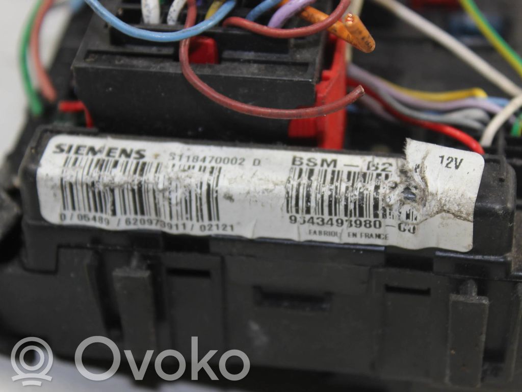 Peugeot 307 Drošinātāju kaste (komplekts) 
