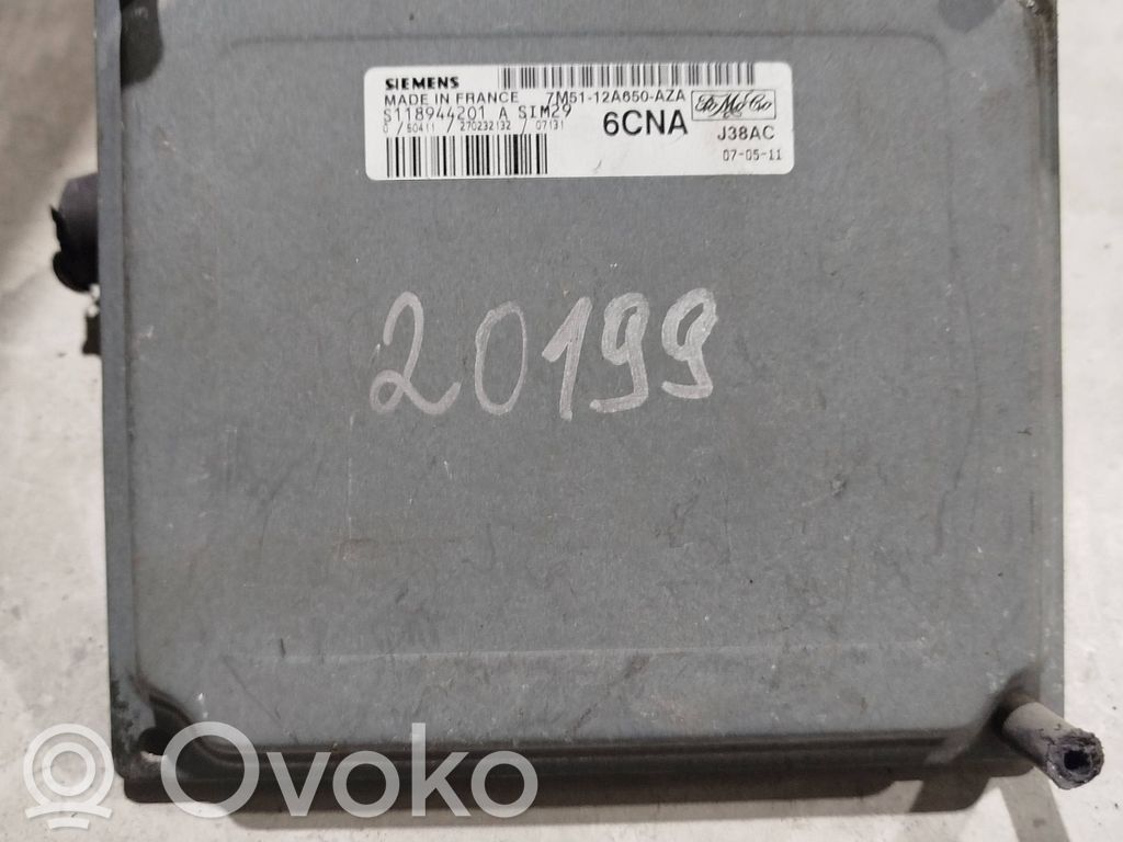 Engine control unit/module   7M5112A650AZA,7M5112A650AZA,S118944201A