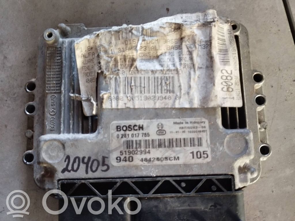 Alfa Romeo Giulietta Engine control unit/module 