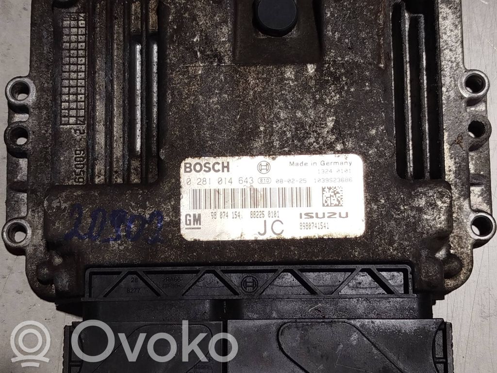 Opel Astra H Engine control unit/module 