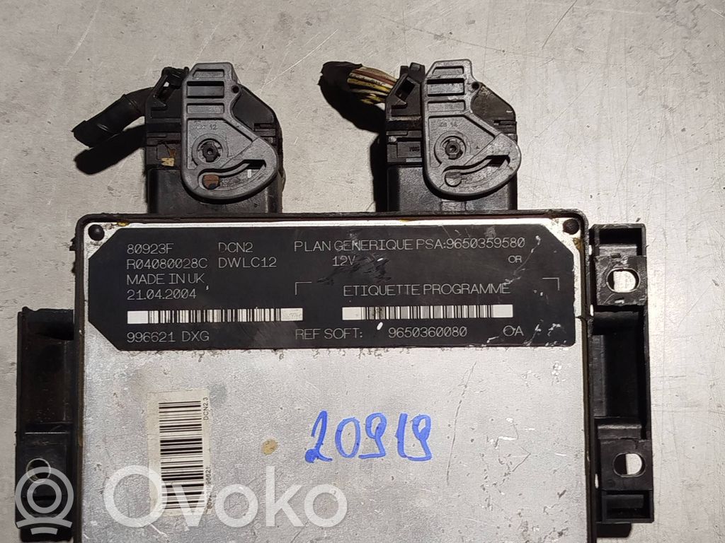 Peugeot Partner Engine control unit/module 