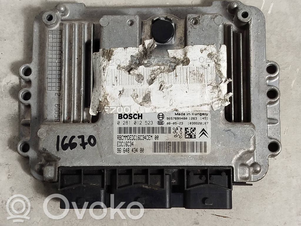 Engine control unit/module   9664843480