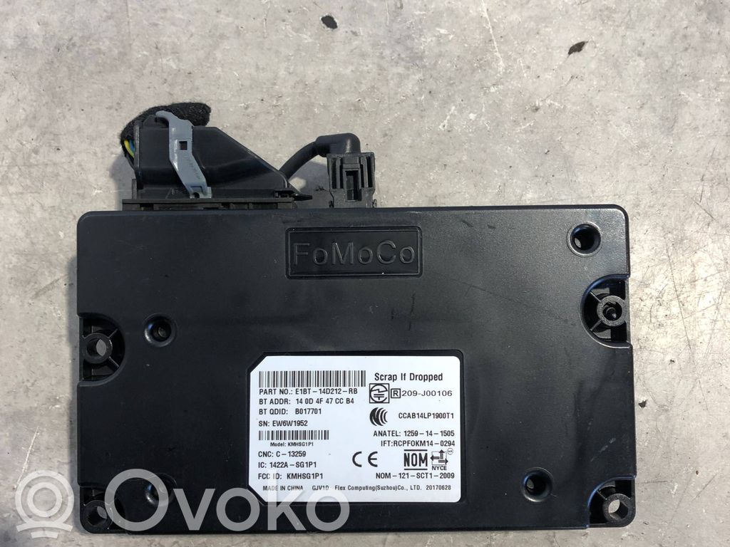 Ford Ecosport Bluetooth control unit module 
