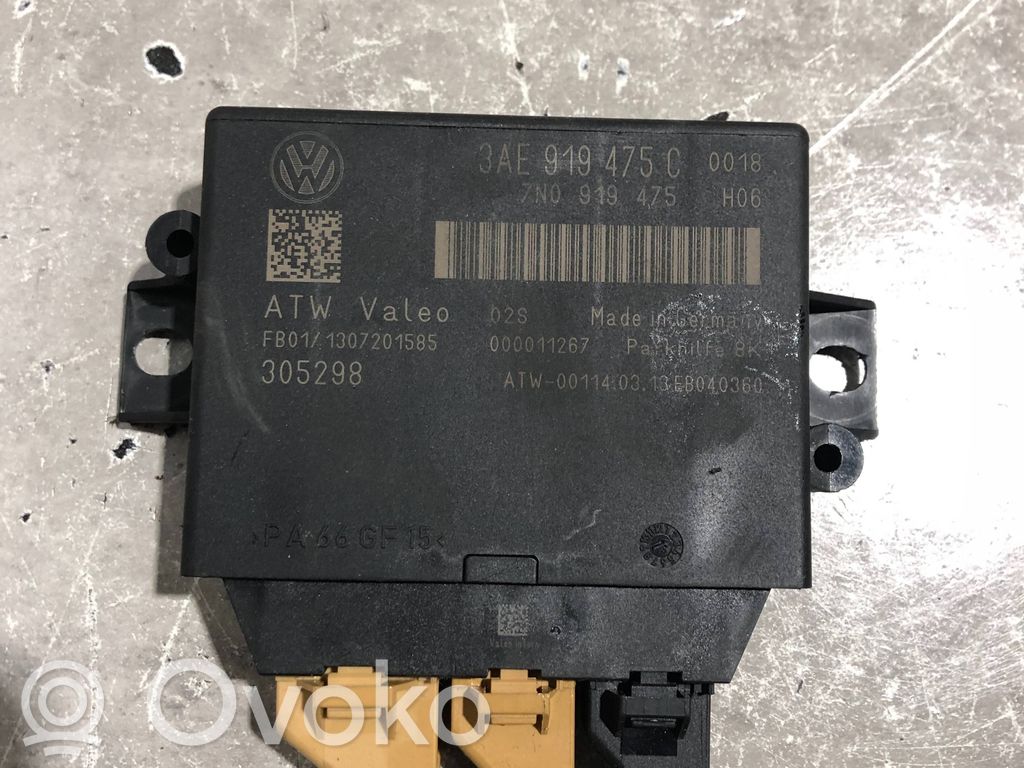 Volkswagen PASSAT B7 Parking PDC control unit/module 