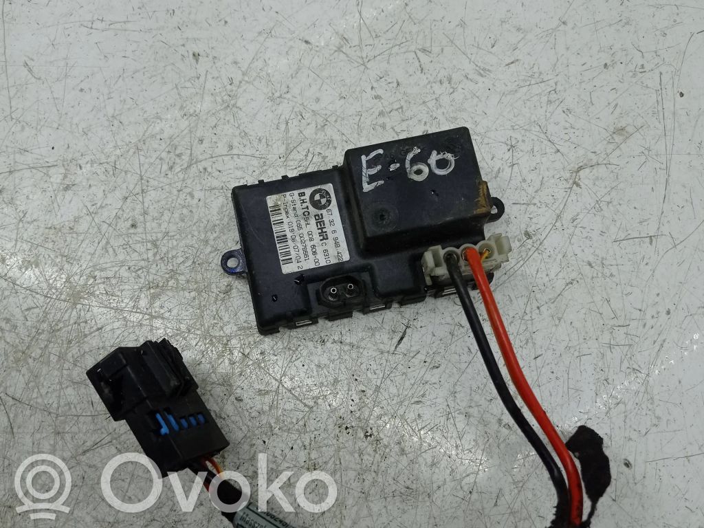 BMW 5 E60 E61 Rezystor / Opornik dmuchawy nawiewu 