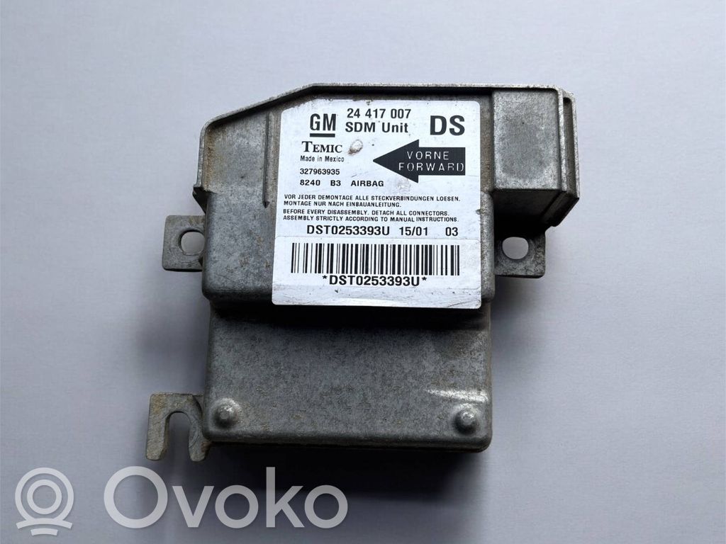 Opel Corsa C Airbag control unit/module 