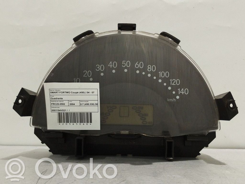 Speedometer (instrument cluster)   0001184V021