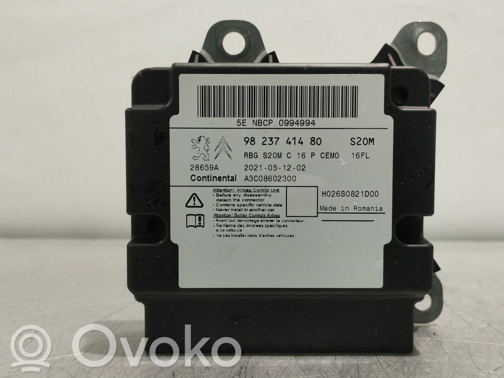 Citroen Berlingo Unitate/modul de comandă airbaguri 