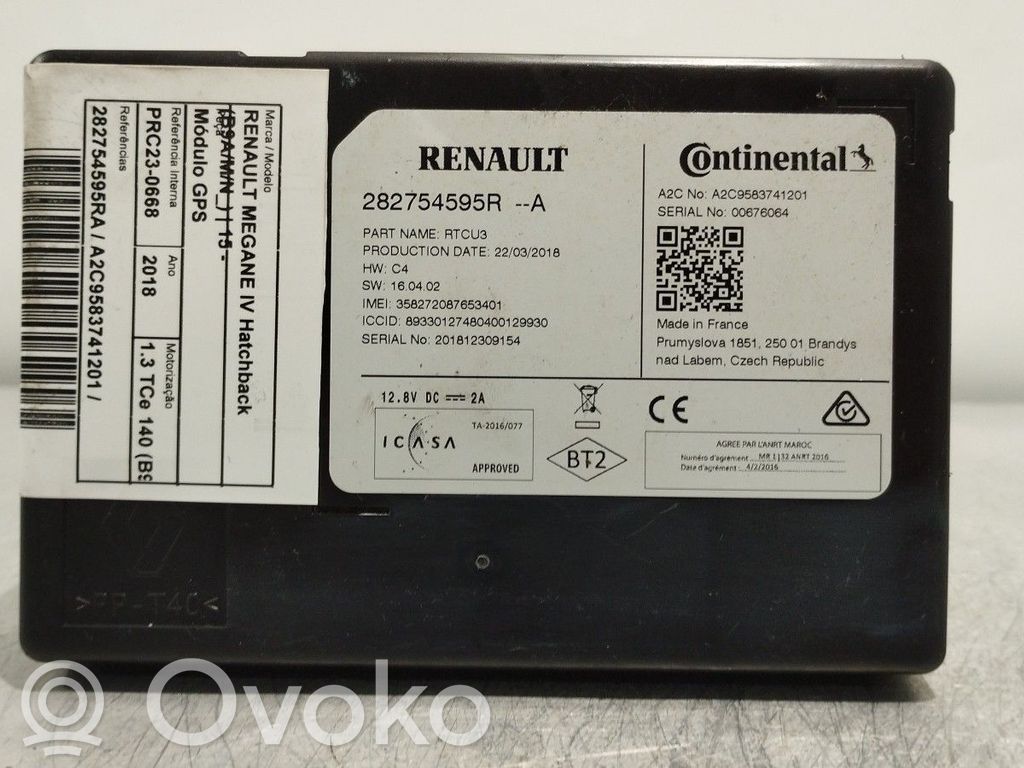 Renault Megane IV Unité principale radio / CD / DVD / GPS 