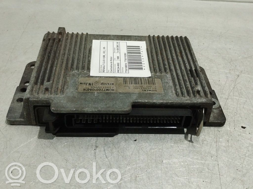Unidad de control/módulo del motor   7700108814,7700110258