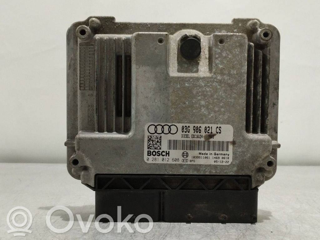 Unidad de control/módulo del motor   03G906021CS,0281012608,EDC16U34