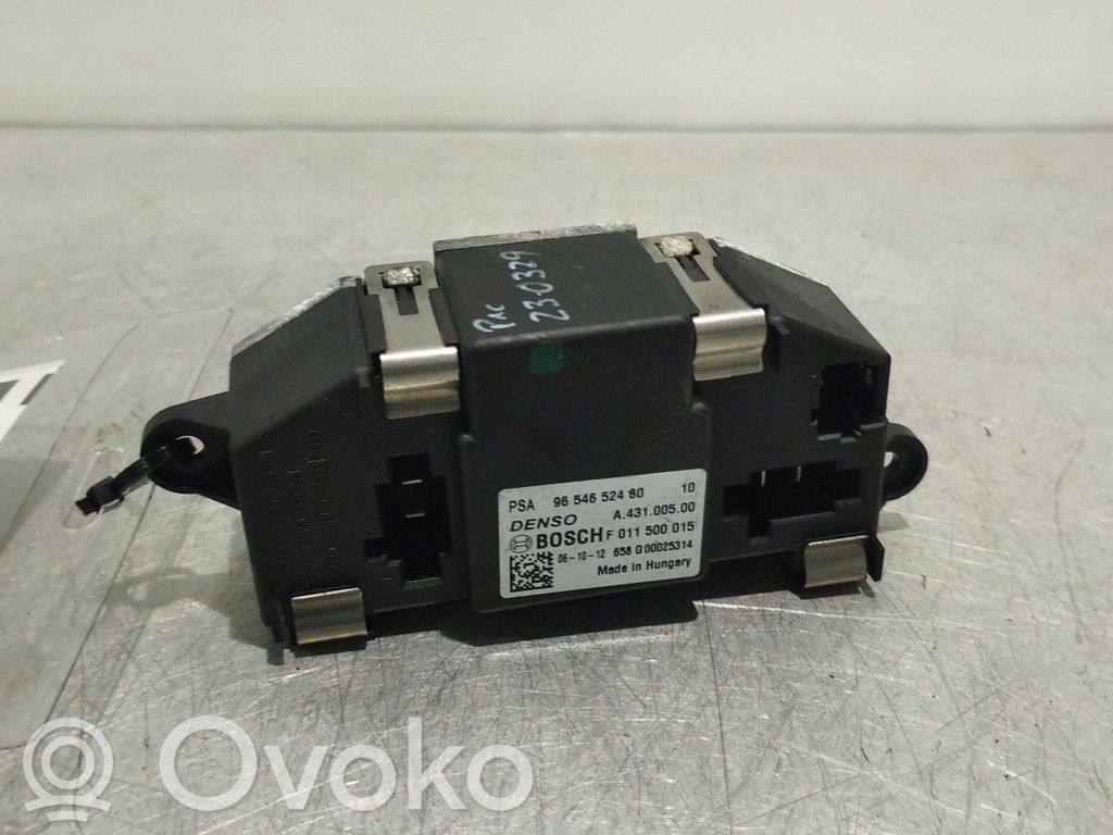 Relais de commande ventilateur chauffage   9654652480,A43100500,F011500015