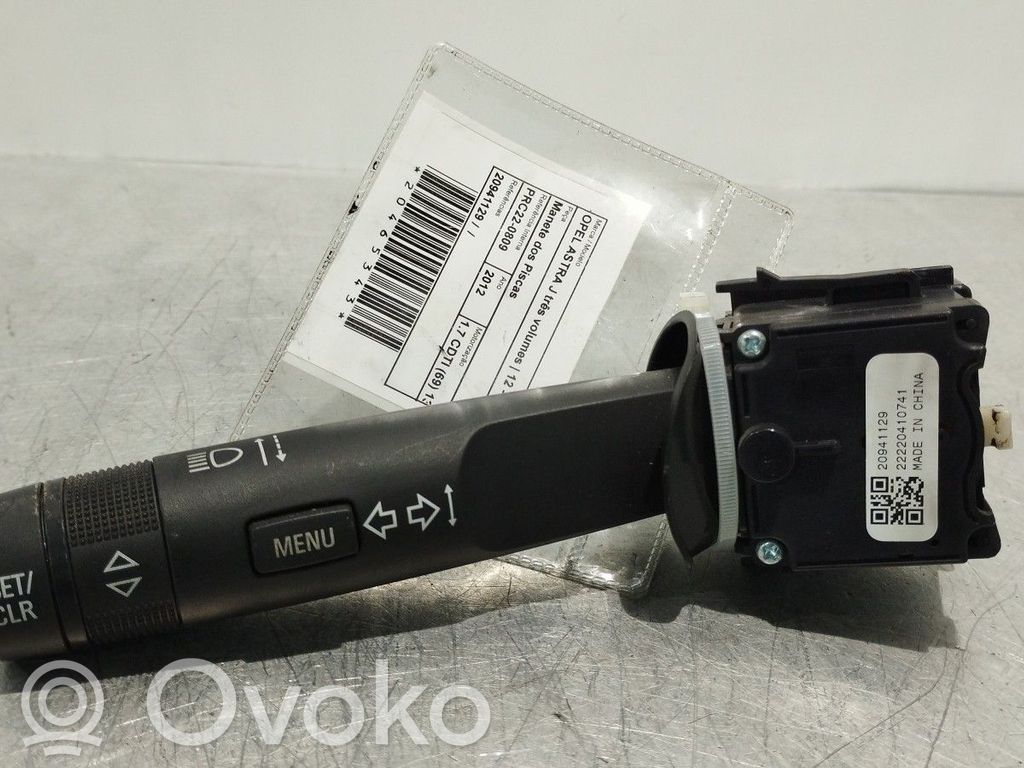 Opel Astra J Leva/interruttore dell’indicatore di direzione e tergicristallo