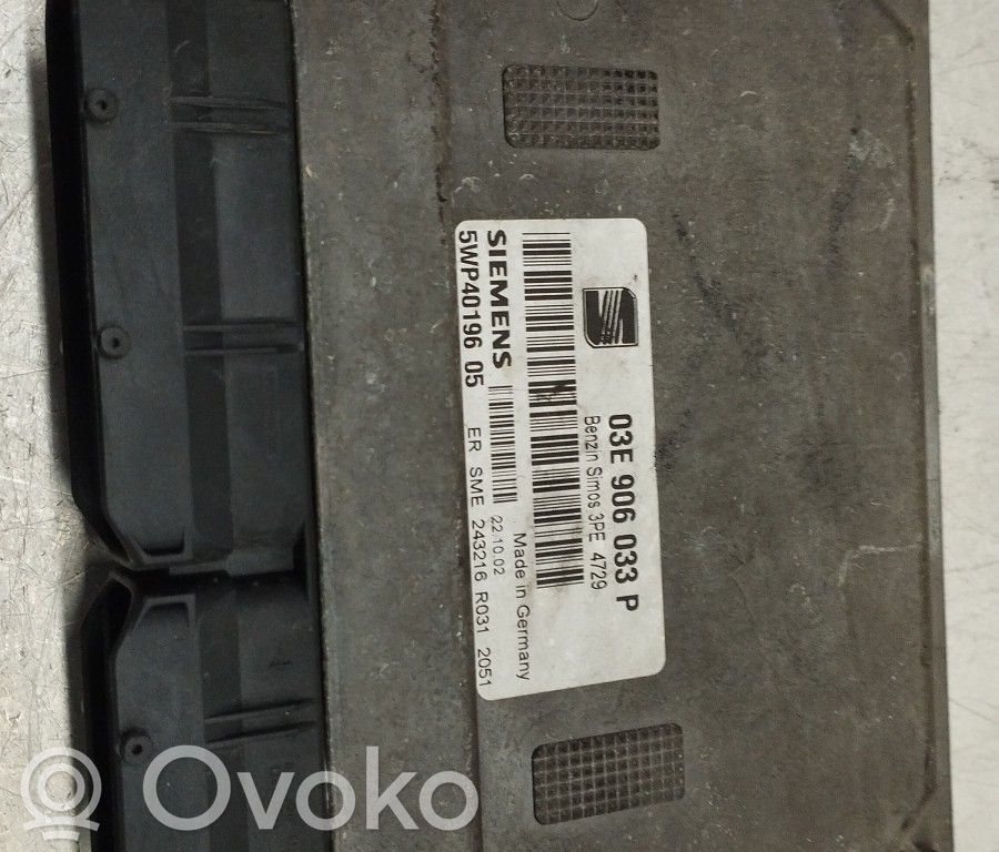 Unidad de control/módulo del motor   03E906033P,5WP4019605