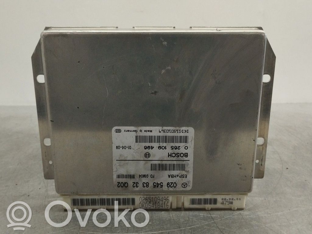 Unidad de control/módulo del ABS   0295458332,0265109496
