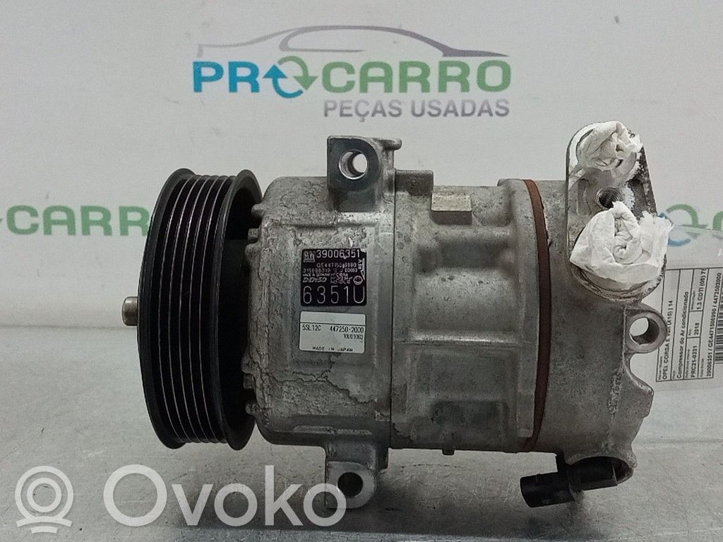 Ilmastointilaitteen kompressorin pumppu (A/C)   39006351,4472502000,GE4471506990