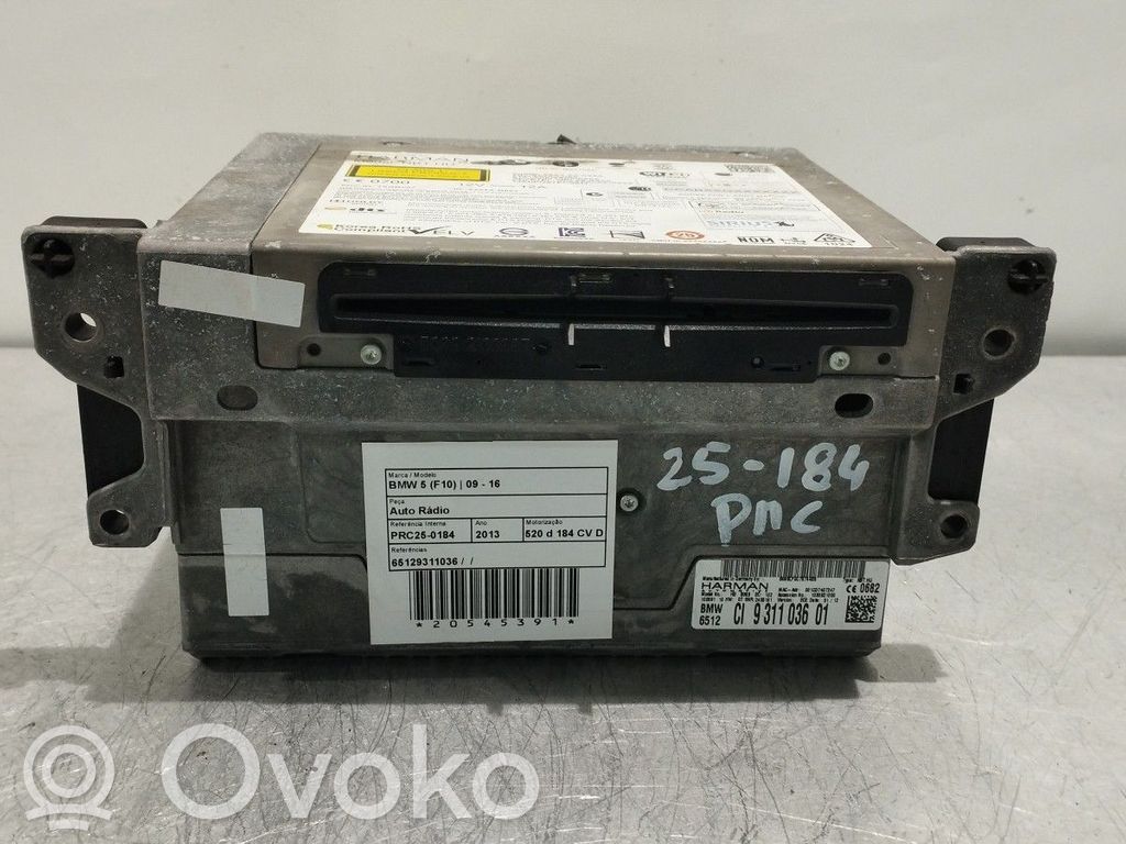 BMW 5 F10 F11 Unitate principală radio/CD/DVD/GPS 