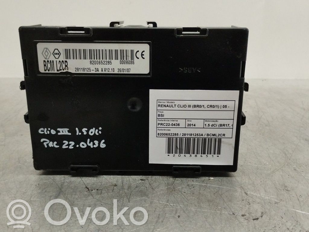 Unidad de control SAM   8200652285,281181253A,BCML2CR