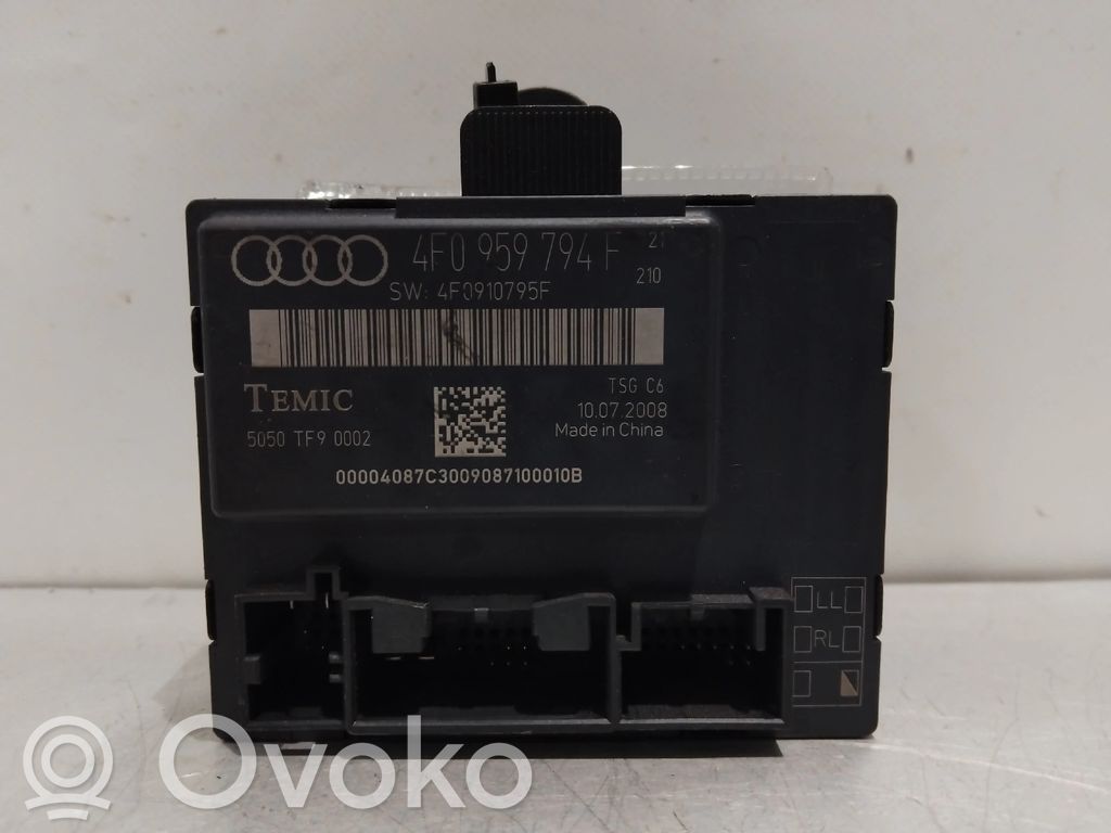 Audi A6 S6 C6 4F Moteur de lève-vitre de porte arrière 