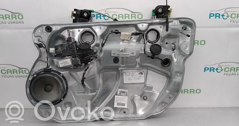 Volkswagen Polo IV 9N3 Meccanismo di sollevamento del finestrino anteriore senza motorino 