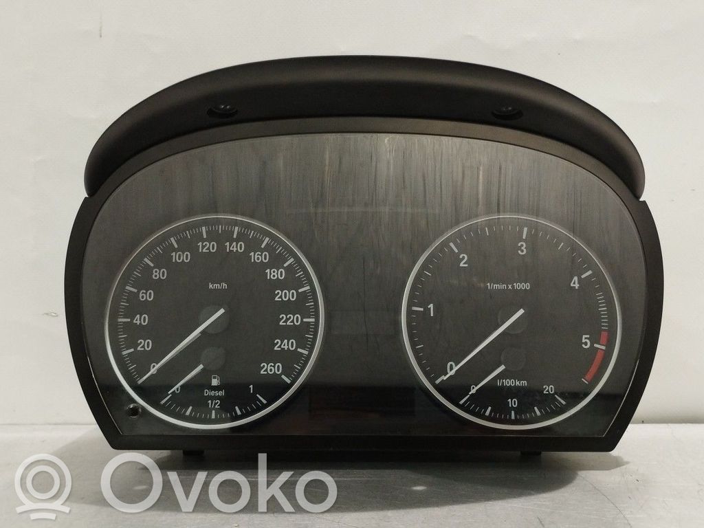 BMW 3 E90 E91 Spidometrs (instrumentu panelī) 