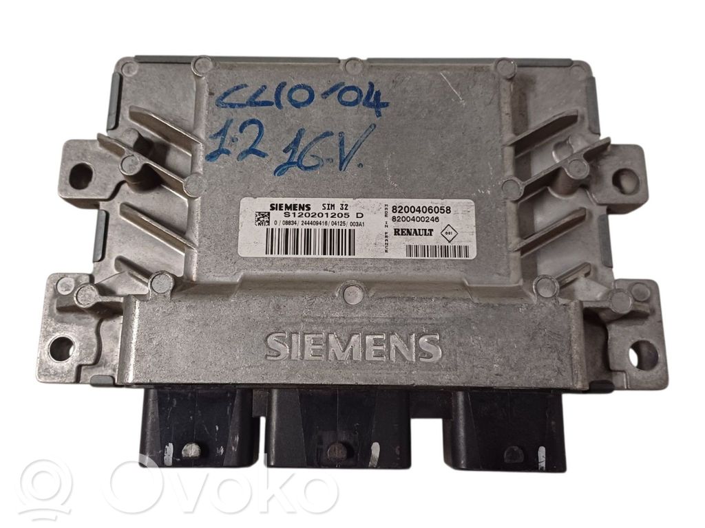 Engine control unit/module   8200406058,8200406058,D7FGT