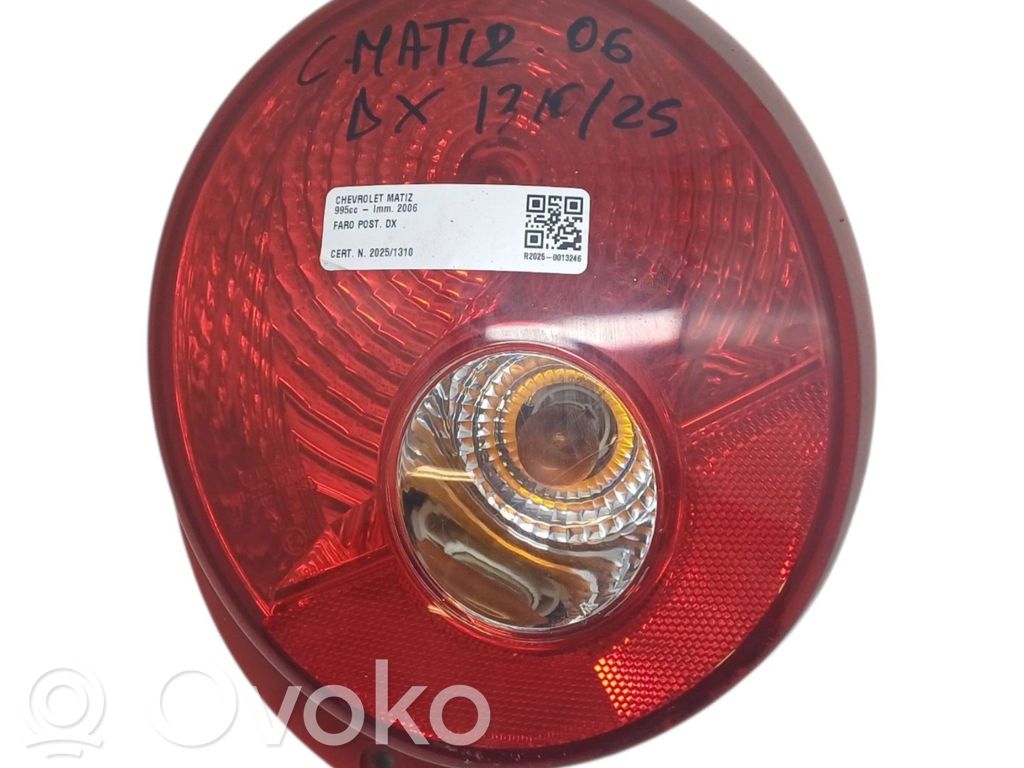 Chevrolet Matiz Galinis žibintas kėbule 