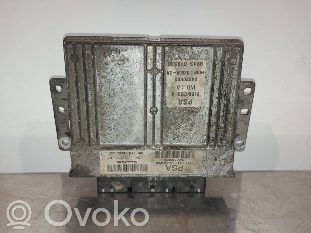 Peugeot 206+ Engine control unit/module 