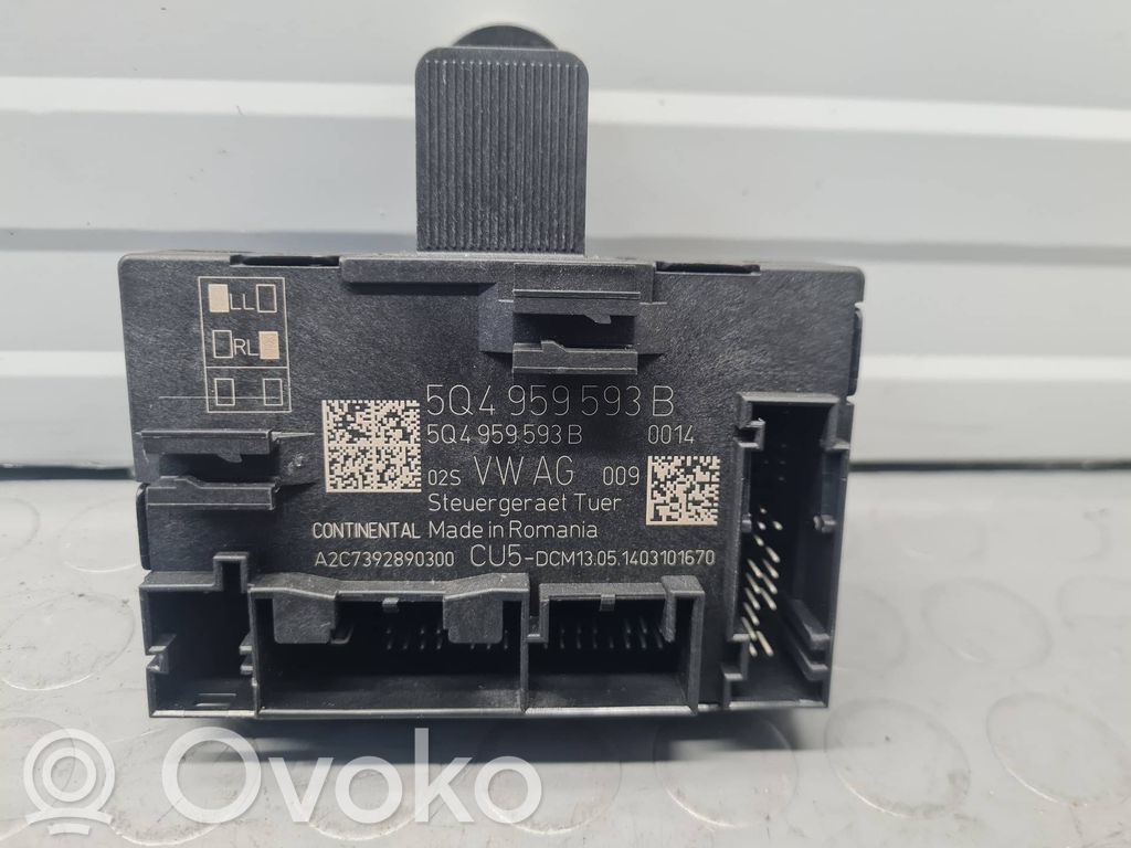 Other control units/modules   5Q4959593B