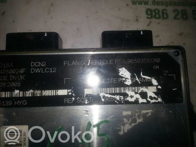Unidad de control/módulo del motor   9650359580,210329