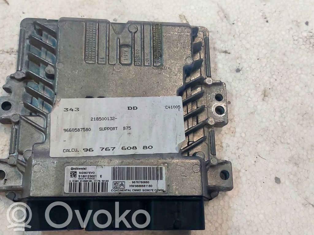 Engine control unit/module   9676760880,9666681180,S180123001,16HDI,CITROENC4II,CITROENDS4