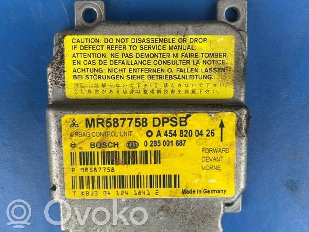 Airbag control unit/module   MR587758,0285001687,A4548200426