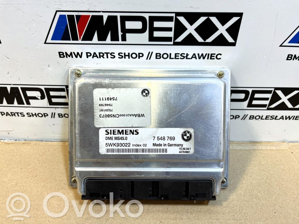 Unité de commande, module ECU de moteur   7548769,7548769,5WK93022