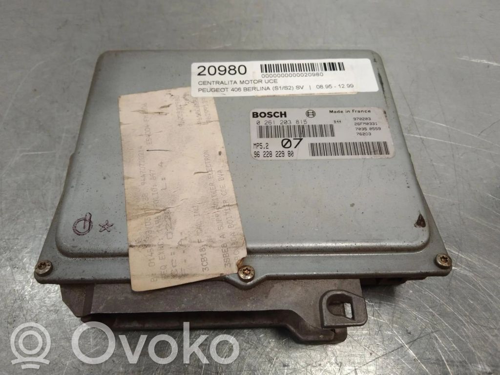 Peugeot 406 Komputer / Sterownik ECU silnika 