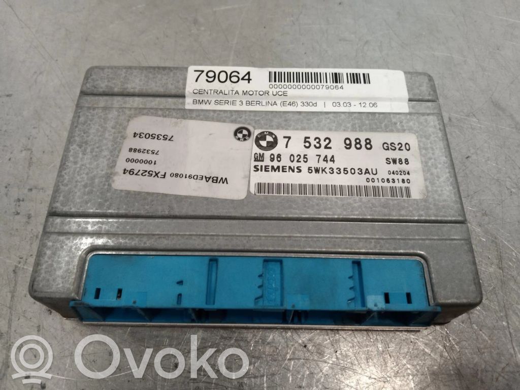 Unidad de control/módulo ECU del motor   7532988