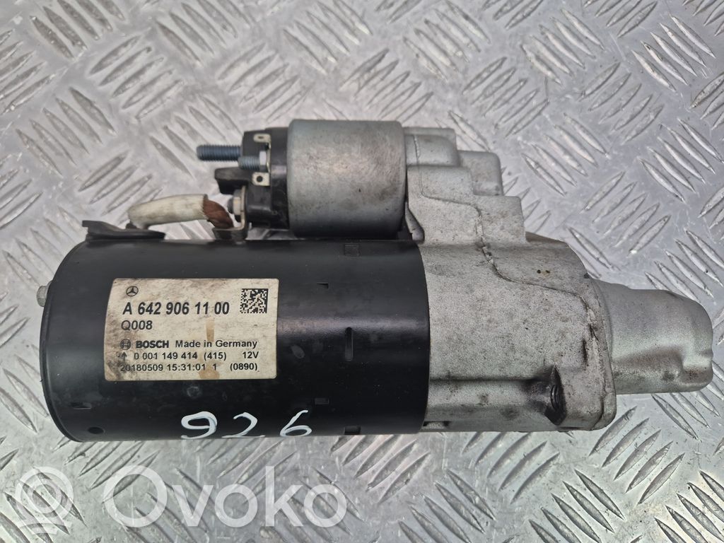 Mercedes-Benz GLC X253 C253 Motor de arranque 