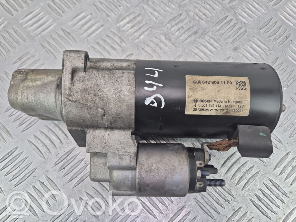 Mercedes-Benz CLS C218 X218 Motor de arranque 