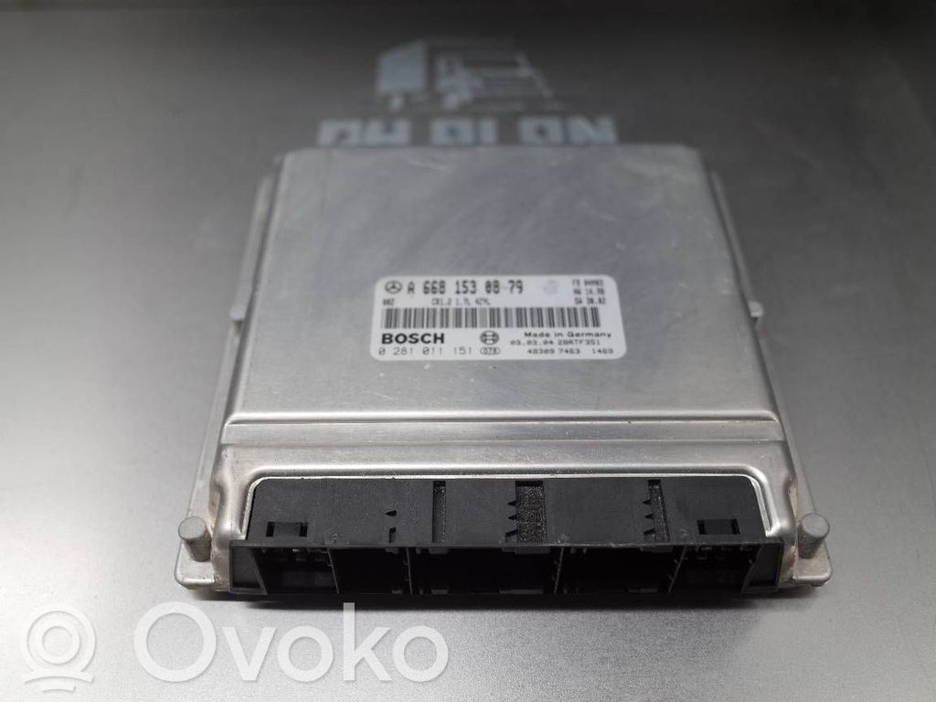 Engine control unit/module ECU   A6681530879,0281011151