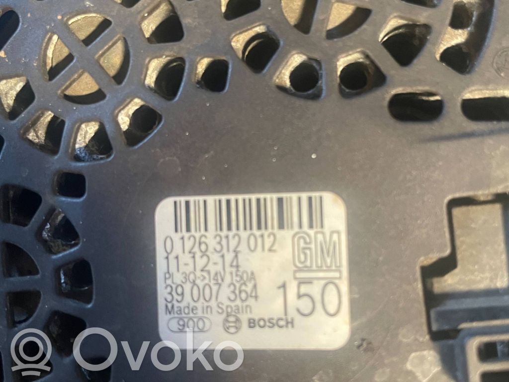 Opel Corsa D Alternator 