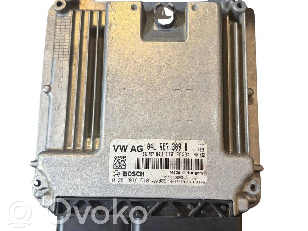 Unidad de control/módulo del motor   04L907309B,0281018510,EDC17C64