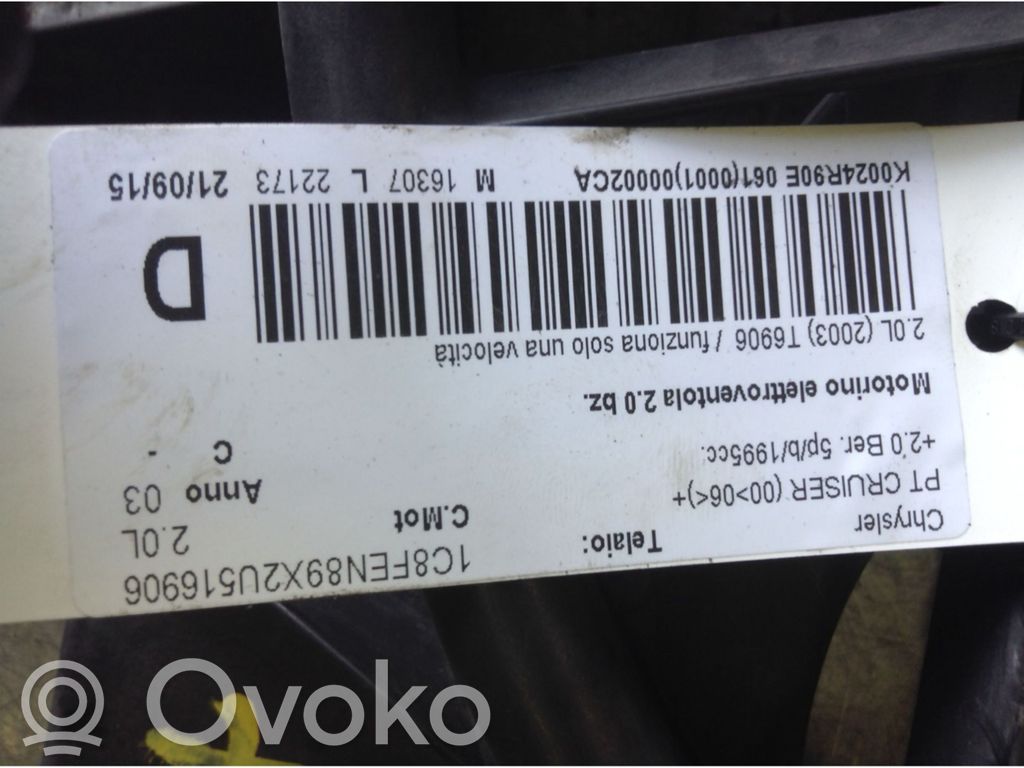 Chrysler PT Cruiser Elektryczny wentylator chłodnicy 